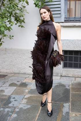 MFW Ferragamo Arrivals MP Ludovica Sauer arrives at the Ferragamo fashion show during Milan s Fashion Week Womenswear Spring Summer 2026, on September 27, 2025 in Milan (Italy). Photo by Marco Piovanotto Abacapress.com Milan Italy  Copyright: xPiovanottoxMarco ABACAx