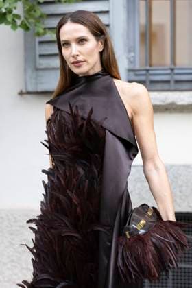 MFW Ferragamo Arrivals MP Ludovica Sauer arrives at the Ferragamo fashion show during Milan s Fashion Week Womenswear Spring Summer 2026, on September 27, 2025 in Milan (Italy). Photo by Marco Piovanotto Abacapress.com Milan Italy  Copyright: xPiovanottoxMarco ABACAx