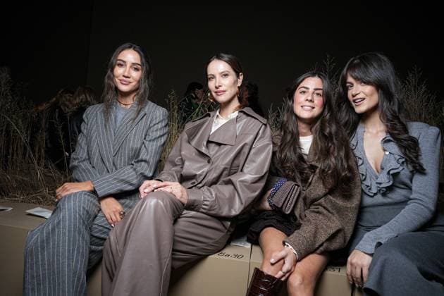 Milan, Milan Women s Fashion Week Spring Summer 2026 - Women s Fashion, Spring Summer 2026. - Luisa Spagnoli fashion show - arrivals in the photo: Tamara Kalinic Ludovica Sauer Vicky Montanari Ginevra FerroVicky Montanari Ginevra Ferro  Copyright: xRiccardoxGIordanox xipa-agency.netx xRiccardoxGiordano IPAx IPA_Agency_IPA65813294
