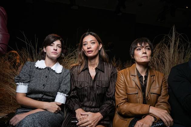 Milan, Milan Women s Fashion Week Spring Summer 2026 - Women s Fashion, Spring Summer 2026 - Luisa Spagnoli fashion show - arrivals in the photo: Maria Chiara Giannetta Margareth Madè Valeria Solarino  Copyright: xRiccardoxGIordanox xipa-agency.netx xRiccardoxGiordano IPAx IPA_Agency_IPA65813298