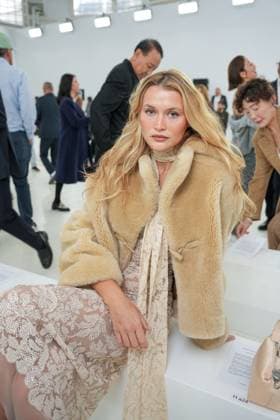 Milan, Milan Women s Fashion Week Spring Summer 2026 - Women s Fashion, Spring Summer 2026 - Ermanno Scervino fashion show - arrivals in the photo: Chloe Lecareux  Copyright: xRiccardoxGIordanox xipa-agency.netx xRiccardoxGiordano IPAx IPA_Agency_IPA65816449