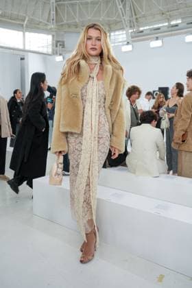 Milan, Milan Women s Fashion Week Spring Summer 2026 - Women s Fashion, Spring Summer 2026 - Ermanno Scervino fashion show - arrivals in the photo: Chloe Lecareux  Copyright: xRiccardoxGIordanox xipa-agency.netx xRiccardoxGiordano IPAx IPA_Agency_IPA65816455
