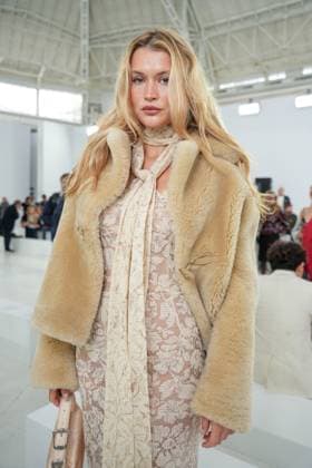Milan, Milan Women s Fashion Week Spring Summer 2026 - Women s Fashion, Spring Summer 2026 - Ermanno Scervino fashion show - arrivals in the photo: Chloe Lecareux  Copyright: xRiccardoxGIordanox xipa-agency.netx xRiccardoxGiordano IPAx IPA_Agency_IPA65816490