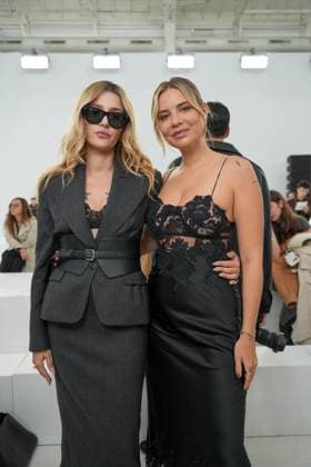 Milan, Milan Women s Fashion Week Spring Summer 2026 - Women s Fashion, Spring Summer 2026 - Ermanno Scervino fashion show - arrivals in the photo: Eleonora Carisi Veronica Ferraro  Copyright: xRiccardoxGIordanox xipa-agency.netx xRiccardoxGiordano IPAx IPA_Agency_IPA65816592
