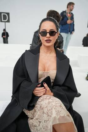 Milan, Milan Women s Fashion Week Spring Summer 2026 - Women s Fashion, Spring Summer 2026 - Ermanno Scervino fashion show - arrivals in the photo: Paola Iezzi  Copyright: xRiccardoxGIordanox xipa-agency.netx xRiccardoxGiordano IPAx IPA_Agency_IPA65816630