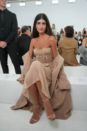 Milan, Milan Women s Fashion Week Spring Summer 2026 - Women s Fashion, Spring Summer 2026 - Ermanno Scervino fashion show - arrivals in the photo: guest  Copyright: xRiccardoxGIordanox xipa-agency.netx xRiccardoxGiordano IPAx IPA_Agency_IPA65816808