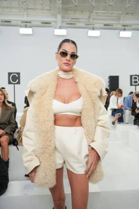 Milan, Milan Women s Fashion Week Spring Summer 2026 - Women s Fashion, Spring Summer 2026 - Ermanno Scervino fashion show - arrivals in the photo: Francesca Sofia Novello  Copyright: xRiccardoxGIordanox xipa-agency.netx xRiccardoxGiordano IPAx IPA_Agency_IPA65816879