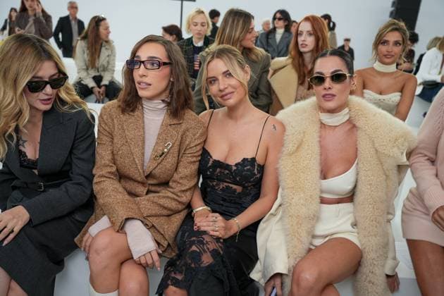 Milan, Milan Women s Fashion Week Spring Summer 2026 - Women s Fashion, Spring Summer 2026 - Ermanno Scervino fashion show - arrivals in the photo: Eleonora Carisi, Ginevra Mavilla, Veronica Ferraro Francesca Sofia Novello  Copyright: xRiccardoxGIordanox xipa-agency.netx xRiccardoxGiordano IPAx IPA_Agency_IPA65816945