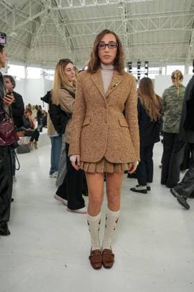 Milan, Milan Women s Fashion Week Spring Summer 2026 - Women s Fashion, Spring Summer 2026 - Ermanno Scervino fashion show - arrivals in the photo: Ginevra Mavilla  Copyright: xRiccardoxGIordanox xipa-agency.netx xRiccardoxGiordano IPAx IPA_Agency_IPA65817026