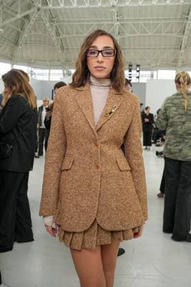 Milan, Milan Women s Fashion Week Spring Summer 2026 - Women s Fashion, Spring Summer 2026 - Ermanno Scervino fashion show - arrivals in the photo: Ginevra Mavilla  Copyright: xRiccardoxGIordanox xipa-agency.netx xRiccardoxGiordano IPAx IPA_Agency_IPA65817045