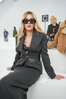 Milan, Milan Women s Fashion Week Spring Summer 2026 - Women s Fashion, Spring Summer 2026 - Ermanno Scervino fashion show - arrivals in the photo: Eleonora Carisi  Copyright: xRiccardoxGIordanox xipa-agency.netx xRiccardoxGiordano IPAx IPA_Agency_IPA65816533