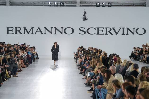 Milan, Milan Women s Fashion Week Spring Summer 2026 - Women s Fashion, Spring Summer 2026 - Ermanno Scervino fashion show - catwalk in the photo: Model  Copyright: xRiccardoxGIordanox xipa-agency.netx xRiccardoxGiordano IPAx IPA_Agency_IPA65817190