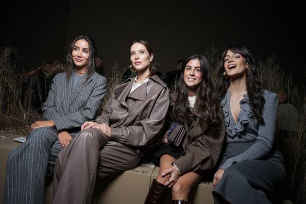 Milan, Milan Women s Fashion Week Spring Summer 2026 - Women s Fashion, Spring Summer 2026. - Luisa Spagnoli fashion show - arrivals in the photo: Tamara Kalinic Ludovica Sauer Vicky Montanari Ginevra FerroVicky Montanari Ginevra Ferro  Copyright: xRiccardoxGIordanox xipa-agency.netx xRiccardoxGiordano IPAx IPA_Agency_IPA65813284