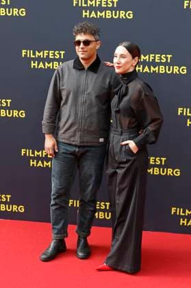 Ameer Fakher Eldin and Sibel Kekilli at the premiere of the film Yunan at the 33 Filmfest Hamburg 2025 at Cinemaxx Dammtor Hamburg, 27 09 2025 Foto:xC.xTamckex xFuturexImagex yunan_5906