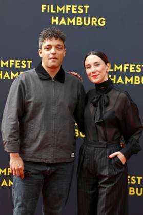 Ameer Fakher Eldin and Sibel Kekilli at the premiere of the film Yunan at the 33 Filmfest Hamburg 2025 at Cinemaxx Dammtor Hamburg, 27 09 2025 Foto:xC.xTamckex xFuturexImagex yunan_5911
