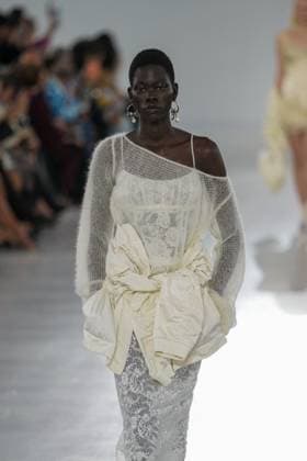 Milan, Milan Women s Fashion Week Spring Summer 2026 - Women s Fashion, Spring Summer 2026 - Ermanno Scervino fashion show - catwalk in the photo: Model  Copyright: xRiccardoxGIordanox xipa-agency.netx xRiccardoxGiordano IPAx IPA_Agency_IPA65817365