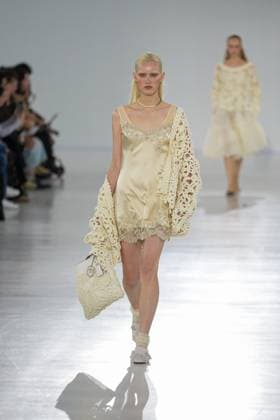 Milan, Milan Women s Fashion Week Spring Summer 2026 - Women s Fashion, Spring Summer 2026 - Ermanno Scervino fashion show - catwalk in the photo: Model  Copyright: xRiccardoxGIordanox xipa-agency.netx xRiccardoxGiordano IPAx IPA_Agency_IPA65817369