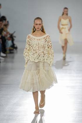 Milan, Milan Women s Fashion Week Spring Summer 2026 - Women s Fashion, Spring Summer 2026 - Ermanno Scervino fashion show - catwalk in the photo: Model  Copyright: xRiccardoxGIordanox xipa-agency.netx xRiccardoxGiordano IPAx IPA_Agency_IPA65817375