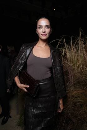 Milan, Italy: Milan, Milan Women s Fashion Week Spring Summer 2026 - Women s Fashion, Spring Summer 2026 - Luisa Spagnoli fashion show - arrivals in the photo: Gabrielle Caunesil Milan Italy  - ZUMAp169 20250927_zea_p169_222 Copyright: xRiccardoxGIordanox