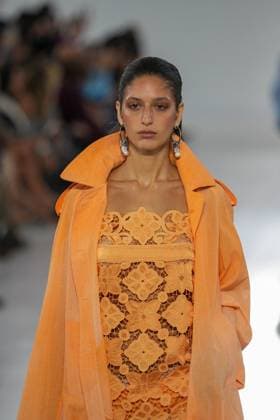 Milan, Milan Women s Fashion Week Spring Summer 2026 - Women s Fashion, Spring Summer 2026 - Ermanno Scervino fashion show - catwalk in the photo: Model  Copyright: xRiccardoxGIordanox xipa-agency.netx xRiccardoxGiordano IPAx IPA_Agency_IPA65817463