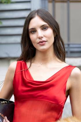 MFW Ferragamo Arrivals MP Macarena Achaga arrives at the Ferragamo fashion show during Milan s Fashion Week Womenswear Spring Summer 2026, on September 27, 2025 in Milan (Italy). Photo by Marco Piovanotto Abacapress.com Milan Italy  Copyright: xPiovanottoxMarco ABACAx
