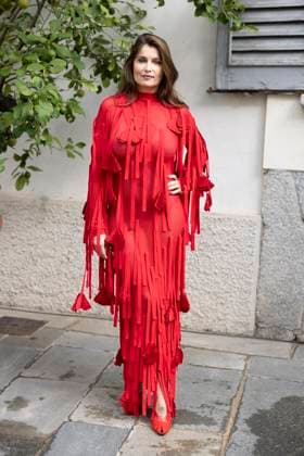 MFW Ferragamo Arrivals MP Laetitia Casta arrives at the Ferragamo fashion show during Milan s Fashion Week Womenswear Spring Summer 2026, on September 27, 2025 in Milan (Italy). Photo by Marco Piovanotto Abacapress.com  Copyright: xPiovanottoxMarco ABACAx