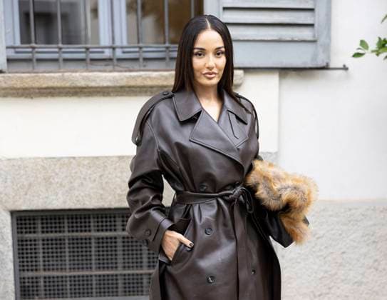 MFW Ferragamo Arrivals MP Amina Muaddi arrives at the Ferragamo fashion show during Milan s Fashion Week Womenswear Spring Summer 2026, on September 27, 2025 in Milan (Italy). Photo by Marco Piovanotto Abacapress.com  Copyright: xPiovanottoxMarco ABACAx