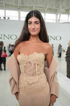 Milan, Milan Women s Fashion Week Spring Summer 2026 - Women s Fashion, Spring Summer 2026 - Ermanno Scervino fashion show - arrivals in the photo: guest  Copyright: xRiccardoxGIordanox xipa-agency.netx xRiccardoxGiordano IPAx IPA_Agency_IPA65816767
