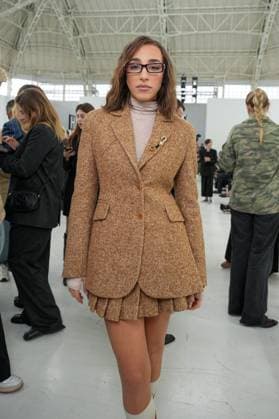 Milan, Milan Women s Fashion Week Spring Summer 2026 - Women s Fashion, Spring Summer 2026 - Ermanno Scervino fashion show - arrivals in the photo: Ginevra Mavilla  Copyright: xRiccardoxGIordanox xipa-agency.netx xRiccardoxGiordano IPAx IPA_Agency_IPA65817036
