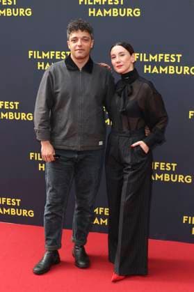 Ameer Fakher Eldin and Sibel Kekilli at the premiere of the film Yunan at the 33 Filmfest Hamburg 2025 at Cinemaxx Dammtor Hamburg, 27 09 2025 Foto:xgbrcix xFuturexImagex yunan_5933