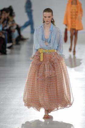 Milan, Milan Women s Fashion Week Spring Summer 2026 - Women s Fashion, Spring Summer 2026 - Ermanno Scervino fashion show - catwalk in the photo: Model  Copyright: xRiccardoxGIordanox xipa-agency.netx xRiccardoxGiordano IPAx IPA_Agency_IPA65817449
