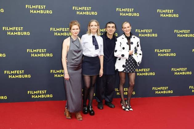 Lisa Hagmeister, Laura Tonke, Fatih Akin and Diane Kruger at the Amrum film premiere on 27 09 2025 as part of the 33 Filmfest in Hamburg Diane Krugers öAmrum film premiere at the Filmfest in Hamburg