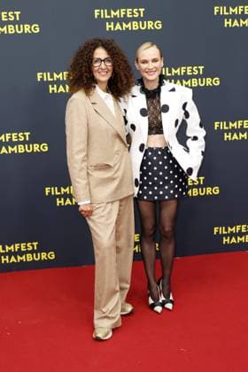 Filmfest boss Malika Rabahallah and Diane Kruger at the Amrum Film Premiere on 27 09 2025 as part of the 33 Filmfest in Hamburg Diane Krugers öAmrum film premiere at the Filmfest in Hamburg
