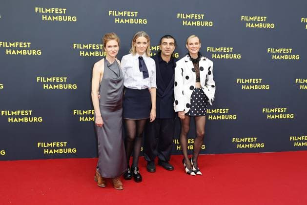 Lisa Hagmeister, Laura Tonke, Fatih Akin and Diane Kruger at the Amrum film premiere on 27 09 2025 as part of the 33 Filmfest in Hamburg Diane Krugers öAmrum film premiere at the Filmfest in Hamburg