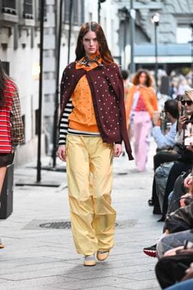 Milan, Italy: Milan, Milan Women s Fashion Week Spring Summer 2026 - Women s Fashion, Spring Summer 2026. - MSGM fashion show - catwalk - photo: model Milan Italy  - ZUMAp169 20250927_zea_p169_844 Copyright: xSimonaxChiocciax