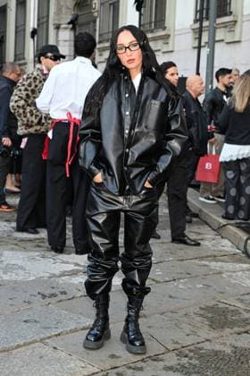 Milan, Milan Women s Fashion Week Spring Summer 2026 - Women s Fashion, Spring Summer 2026 - MSGM fashion show - guests - photo: Koran Madi  Copyright: xSimonaxChiocciax xipa-agency.netx xFotosickix IPA_Agency_IPA65843792