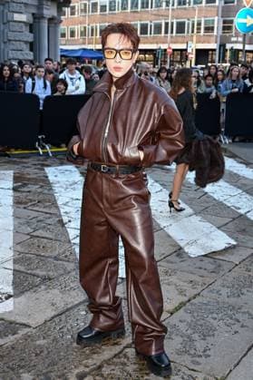 Milan, Milan Women s Fashion Week Spring Summer 2026 - Women s Fashion, Spring Summer 2026 - MSGM fashion show - guests - photo: Kelbin Lei  Copyright: xSimonaxChiocciax xipa-agency.netx xFotosickix IPA_Agency_IPA65843809
