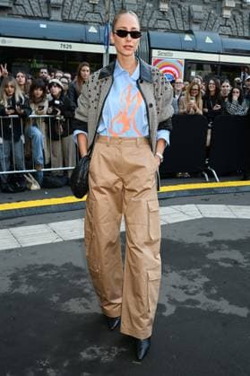 Milan, Milan Women s Fashion Week Spring Summer 2026 - Women s Fashion, Spring Summer 2026 - MSGM fashion show - guests - photo: Katerina Evangelinou  Copyright: xSimonaxChiocciax xipa-agency.netx xFotosickix IPA_Agency_IPA65843887