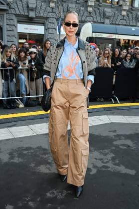 Milan, Milan Women s Fashion Week Spring Summer 2026 - Women s Fashion, Spring Summer 2026 - MSGM fashion show - guests - photo: Katerina Evangelinou  Copyright: xSimonaxChiocciax xipa-agency.netx xFotosickix IPA_Agency_IPA65843893