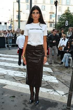 Milan, Milan Women s Fashion Week Spring Summer 2026 - Women s Fashion, Spring Summer 2026 - MSGM fashion show - guests - photo: Romy Nassar  Copyright: xSimonaxChiocciax xipa-agency.netx xFotosickix IPA_Agency_IPA65843896
