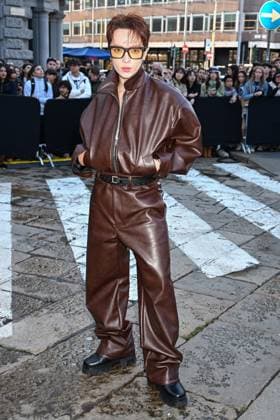 Milan, Milan Women s Fashion Week Spring Summer 2026 - Women s Fashion, Spring Summer 2026 - MSGM fashion show - guests - photo: Kelbin Lei  Copyright: xSimonaxChiocciax xipa-agency.netx xFotosickix IPA_Agency_IPA65843820