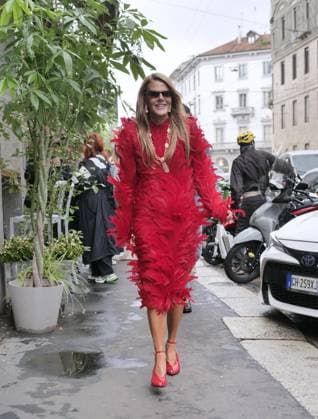 Milan, Milan Women s Fashion Week Spring Summer 2026 - Women s Fashion, Spring Summer 2026 - Luisa Spagnoli fashion show - arrivals - In the photo: guest  Copyright: xLucaxPontix xipa-agency.netx xLucaPonti IpaAgencyx IPA_Agency_IPA65846763