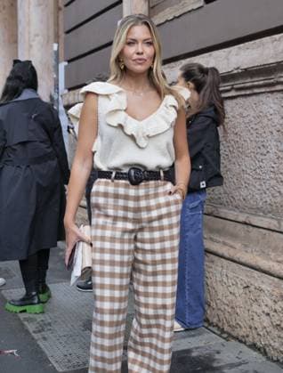 Milan, Milan Women s Fashion Week Spring Summer 2026 - Women s Fashion, Spring Summer 2026 - Luisa Spagnoli fashion show - arrivals - In the photo: guest  Copyright: xLucaxPontix xipa-agency.netx xLucaPonti IpaAgencyx IPA_Agency_IPA65846780