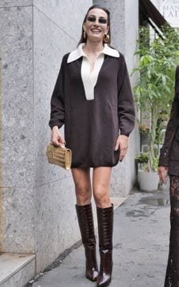 Milan, Milan Women s Fashion Week Spring Summer 2026 - Women s Fashion, Spring Summer 2026 - Luisa Spagnoli fashion show - arrivals - In the photo: guest  Copyright: xLucaxPontix xipa-agency.netx xLucaPonti IpaAgencyx IPA_Agency_IPA65846792