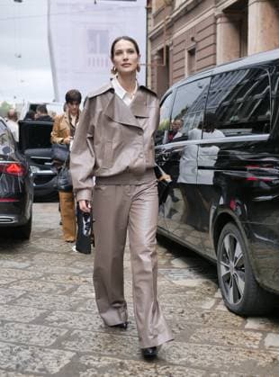 Milan, Milan Women s Fashion Week Spring Summer 2026 - Women s Fashion, Spring Summer 2026 - Luisa Spagnoli fashion show - arrivals - In the photo: guest  Copyright: xLucaxPontix xipa-agency.netx xLucaPonti IpaAgencyx IPA_Agency_IPA65846793