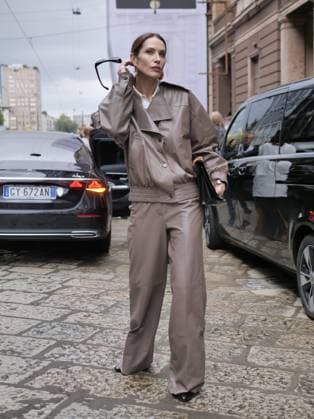 Milan, Milan Women s Fashion Week Spring Summer 2026 - Women s Fashion, Spring Summer 2026 - Luisa Spagnoli fashion show - arrivals - In the photo: guest  Copyright: xLucaxPontix xipa-agency.netx xLucaPonti IpaAgencyx IPA_Agency_IPA65846795