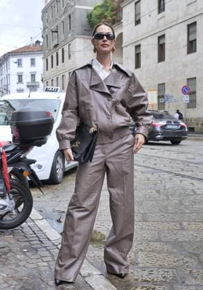 Milan, Milan Women s Fashion Week Spring Summer 2026 - Women s Fashion, Spring Summer 2026 - Luisa Spagnoli fashion show - arrivals - In the photo: guest  Copyright: xLucaxPontix xipa-agency.netx xLucaPonti IpaAgencyx IPA_Agency_IPA65846816