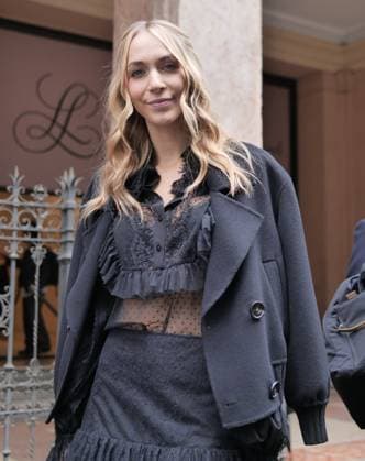 Milan, Milan Women s Fashion Week Spring Summer 2026 - Women s Fashion, Spring Summer 2026 - Luisa Spagnoli fashion show - arrivals - In the photo: guest  Copyright: xLucaxPontix xipa-agency.netx xLucaPonti IpaAgencyx IPA_Agency_IPA65846820
