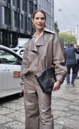 Milan, Milan Women s Fashion Week Spring Summer 2026 - Women s Fashion, Spring Summer 2026 - Luisa Spagnoli fashion show - arrivals - In the photo: guest  Copyright: xLucaxPontix xipa-agency.netx xLucaPonti IpaAgencyx IPA_Agency_IPA65846824