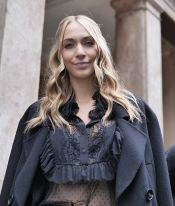 Milan, Milan Women s Fashion Week Spring Summer 2026 - Women s Fashion, Spring Summer 2026 - Luisa Spagnoli fashion show - arrivals - In the photo: guest  Copyright: xLucaxPontix xipa-agency.netx xLucaPonti IpaAgencyx IPA_Agency_IPA65846832